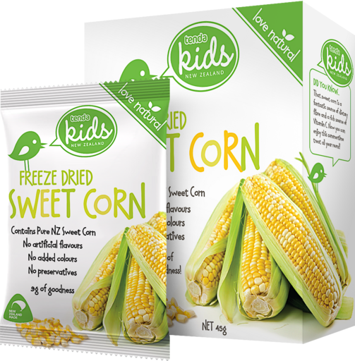 Tenda Freeze Dried Sweet Corn Packaging Image