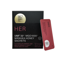 Her manuka sachet box