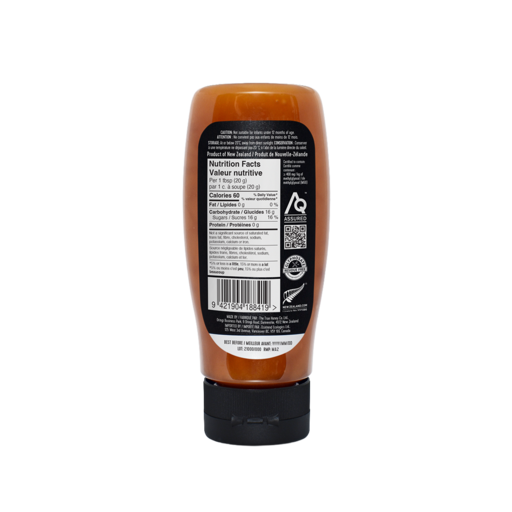 TTHC Squeezy Honey Back Label